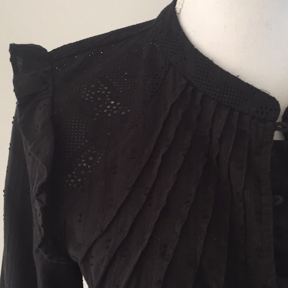 NWT Zara lace detail top black medium - Picture 2 of 5